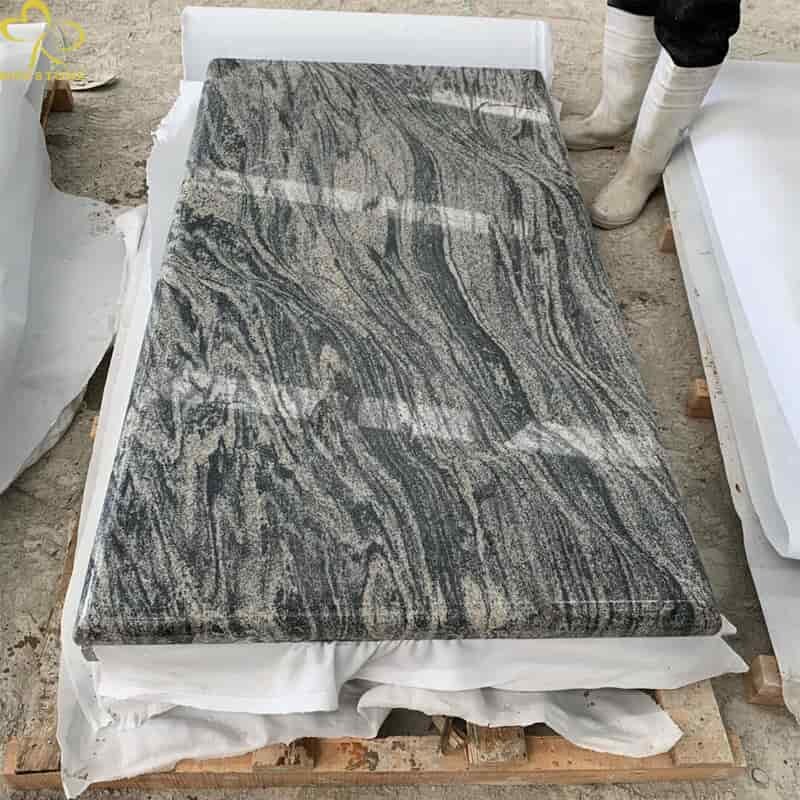 Китай Нов производител на надгробни плочи от гранит Juparana по поръчка