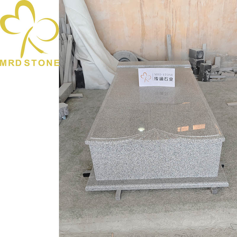 Romanian Style Grey Granite Monument Beautiful Designs Headstone