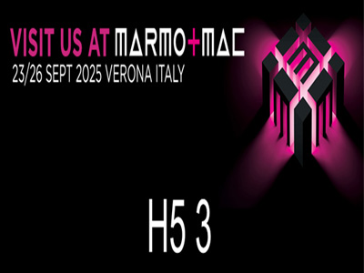 Щанд на Marmo+mac Stone на панаира H5 3, Верона, Италия, 23-26 септември 2025 г.